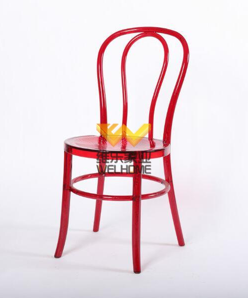 Red Acrylic Thonet chair for wedding/event